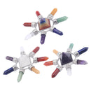 Bullet Shape Natural Quartz Crystal Pyramid Heal Stone Meditation Crafts Home Decoration Ornaments A