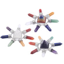 Bullet Shape Natural Quartz Crystal Pyramid Heal Stone Meditation Crafts Home Decoration Ornaments A