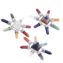 Bullet Shape Natural Quartz Crystal Pyramid Heal Stone Meditation Crafts Home Decoration Ornaments A