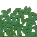 50pcs Green Wood leaf Bead DIY Wooden Craft For Children Kids Jewlery Making