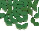 50pcs Green Wood leaf Bead DIY Wooden Craft For Children Kids Jewlery Making