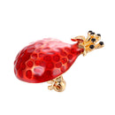 Elegant Enamel Red Pomegranate Brooch Women Breastpin Badge Wedding Party Jewellery