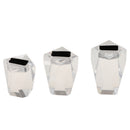 3pcs/Set Modern Jewelry Displays for Show Ring Holder Clear Acrylic Showcase