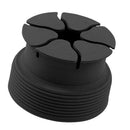 Silicone Mini Holder Storage Winder Case Stretch Earbud Earphone Wrap Black