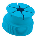 Silicone Mini Holder Storage Winder Case Stretch Earbud Earphone Wrap Blue