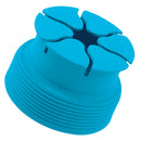 Silicone Mini Holder Storage Winder Case Stretch Earbud Earphone Wrap Blue