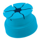 Silicone Mini Holder Storage Winder Case Stretch Earbud Earphone Wrap Blue