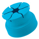 Silicone Mini Holder Storage Winder Case Stretch Earbud Earphone Wrap Blue