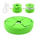 Silicone Mini Holder Storage Winder Case Stretch Earbud Earphone Wrap Green
