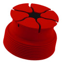 Silicone Mini Holder Storage Winder Case Stretch Earbud Earphone Wrap Red