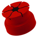 Silicone Mini Holder Storage Winder Case Stretch Earbud Earphone Wrap Red