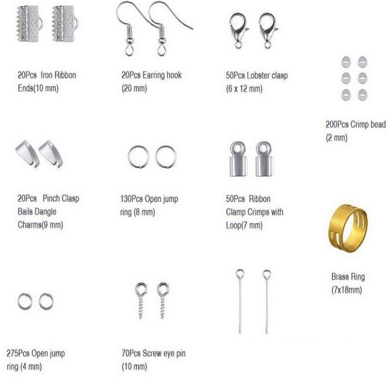 1 Set Box Storage Jump Ring Jewelry Making Tool Craft Starter Plier Beading