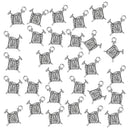 30pcs Antique Silver Sewing Needle Thread Charm for Jewelry Making DIY