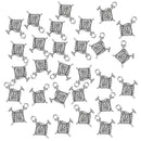 30pcs Antique Silver Sewing Needle Thread Charm for Jewelry Making DIY