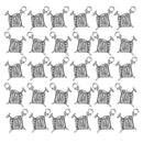 30pcs Antique Silver Sewing Needle Thread Charm for Jewelry Making DIY