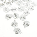 30pcs Pinky Promise Charms Antique Silver Pinkie Swear Friendship Pendants