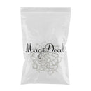 30pcs Silver Tone Hollow Heart Charms Bead Pendant DIY Jewelry Craft 17x21mm