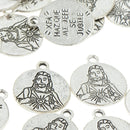 30pcs Vintage Silver Alloy Portrait Coin Jewelry Pendant Charms DIY Crafts