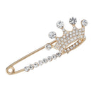Elegant Crystal Brooch With Safety Pin for Knitwear Coat Jackets and Shawls