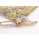 Charm Crystal Hat Pin Scarf Safety Pin Brooch Sweater Scarf Collar Lapel Pin