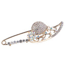 Charm Crystal Hat Pin Scarf Safety Pin Brooch Sweater Scarf Collar Lapel Pin