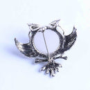 Retro Owl Brooch Lapel Pin Shawl Clip Corsage in Crystal Rhinestone Alloy
