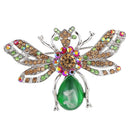 Women Enamel Multicolor Crystal Rhinestone Animal Honeybee Insect Brooch Pin