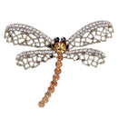 Vintage Lady Crystal Dragonfly Brooches Pin Fashion Scarf Jewelry Accessory