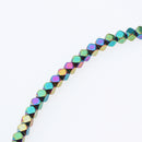 190pcs Bulk Hexagon Faceted Hematite Loose Spacer Beads 2mm Jewelry Necklace DIY