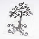 Metal Jewelry Tree Stand Organizer, Earring Bracelet Necklace Display Holder Rack Black