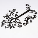 Metal Jewelry Tree Stand Organizer, Earring Bracelet Necklace Display Holder Rack Black