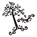 Metal Jewelry Tree Stand Organizer, Earring Bracelet Necklace Display Holder Rack Black