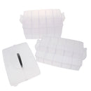 Home Plastic Organizer 3 Layers Sundries Storage Case Box Beads Container Clear Dividers Grids