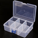 Transparent Plastic Storage Box Compartment Container Case Box 6 Slots