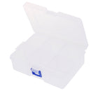 Transparent Plastic Storage Box Compartment Container Case Box 6 Slots