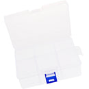Transparent Plastic Organizer Case Container Storage Box 6 Grid Compartment
