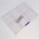 Transparent Plastic Organizer Case Container Storage Box 6 Grid Compartment