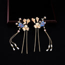 2pcs Women Girls Chinese Style Fancy Hair Clip U Pin Hanfu Dress Hair Accessories