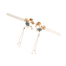 2pcs Women Girls Chinese Style Fancy Hair Clip U Pin Hanfu Dress Hair Accessories