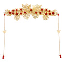 Chinese Ancient Bridal Hair Ornaments Wedding Hair Jewelry Set Hair Pin Gold
