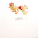 2pcs Metal Leaf Flower Hair Pin Gold Tone Hair Stick For Women Wedding party