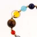 Gemstone Bracelet Beaded Round Stone Prayer Beads Adjustable for Women Men