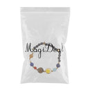 Women Multicolor Round Natural Stone Beads Bracelets Elastic Solar System Bracelet