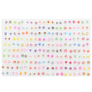 100 Pairs Mini Cartoon Cute Fruit Design Earrings Ear Stud Set Assorted Bulk