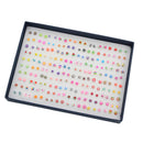 100 Pairs Mini Cartoon Cute Fruit Design Earrings Ear Stud Set Assorted Bulk