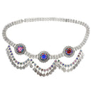 Women Vintage Antique Silver Coin Tassels Belly Dance Body Chain Waist Chain