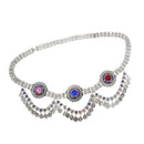 Women Vintage Antique Silver Coin Tassels Belly Dance Body Chain Waist Chain