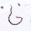Vintage Earrings Gothic Punk Metal Snake Ear Cuff Wrap Earrings Ear Studs Gold Tone Snake Ear Cuff Stud