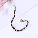 Vintage Earrings Gothic Punk Metal Snake Ear Cuff Wrap Earrings Ear Studs Gold Tone Snake Ear Cuff Stud