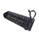 Artificial Cowhide Gauntlet Medieval Arm Armor Bracer Lace-up Guard Wristband